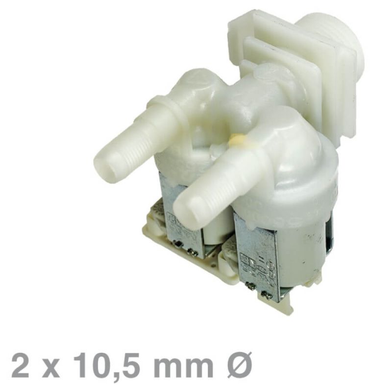 Magnetventil 2-fach 180° Für Waschmaschine - Ersatz Für AEG 1325186508