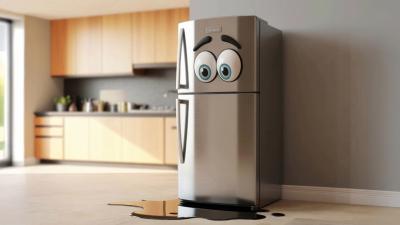 Warum läuft Wasser unter dem Kühlschrank aus?