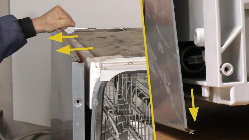 Türdichtung wechseln - Seitenwand entfernen Türdichtung wechseln - Seitenwand entfernen