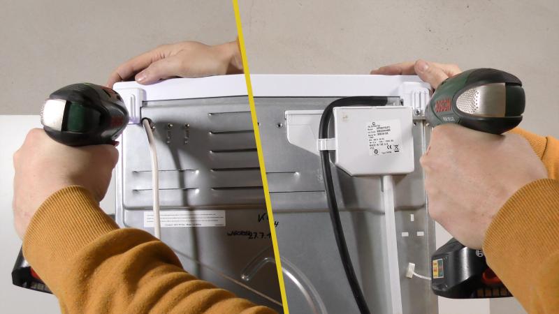 Gerätedeckel abschrauben