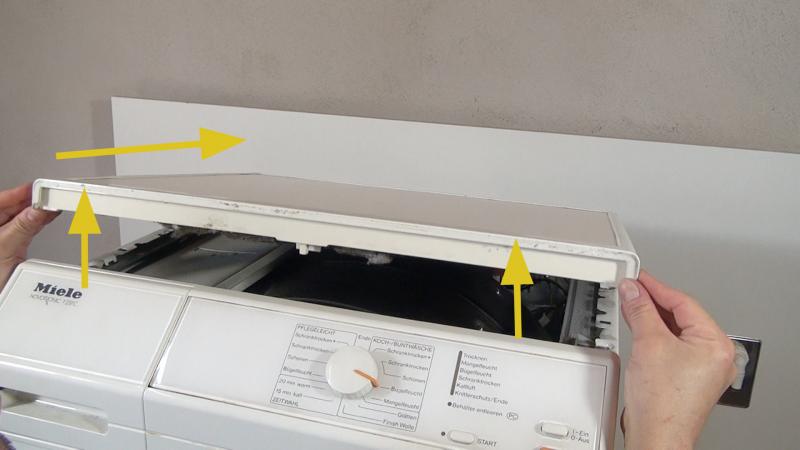 Gerätedeckel abnehmen Gerätedeckel abnehmen