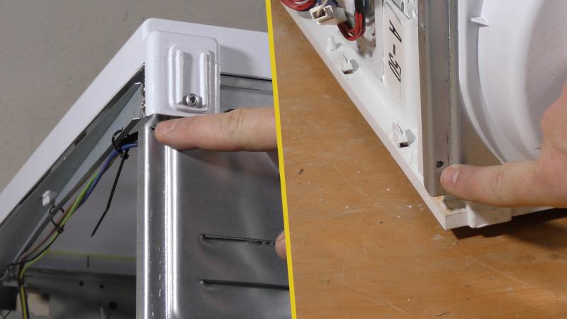 Schrauben der Seitenwand entfernen und abnehmen Schrauben der Seitenwand entfernen und abnehmen