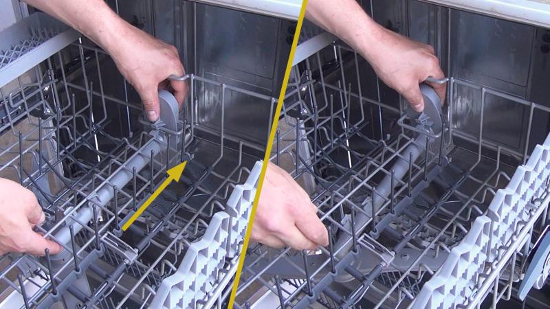 Oberen Spülarm ausbauen Oberen Spülarm ausbauen