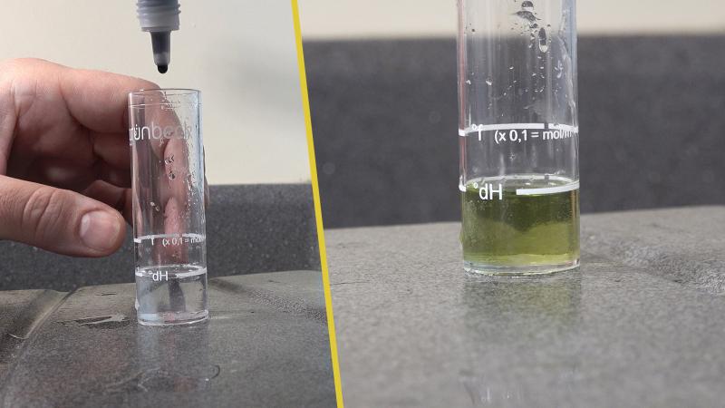 Wasserhärte des Spülwassers bestimmen Wasserhärte des Spülwassers bestimmen