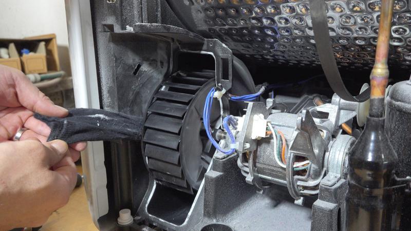 Socke im Lüfterrad