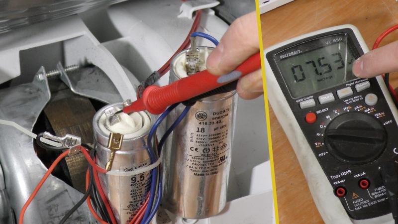 Motorkondensators durchmessen Motorkondensators durchmessen