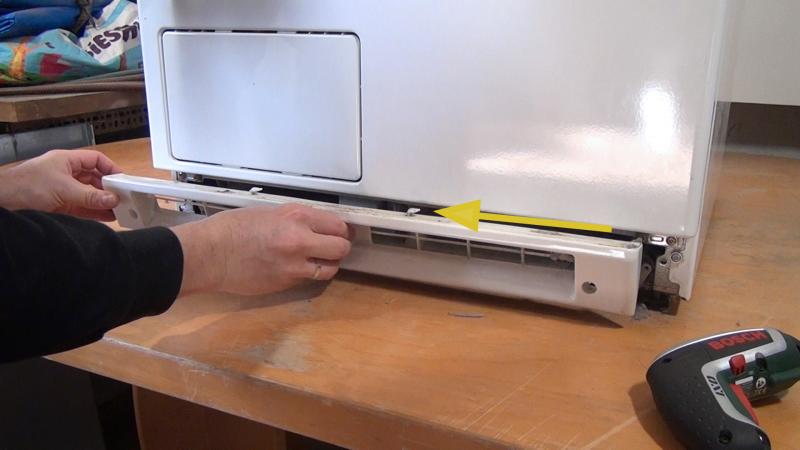 Sockelblende entfernen Sockelblende entfernen