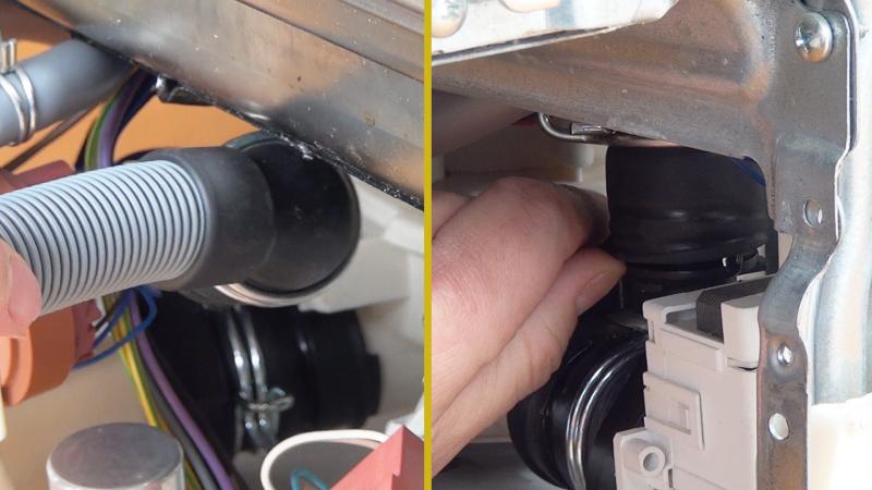 Ablaufschlauch abziehen