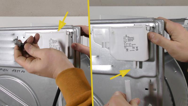 Schläuche des Wasserbehälters abschließen