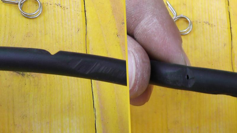 Schlauch überprüfen Schlauch überprüfen