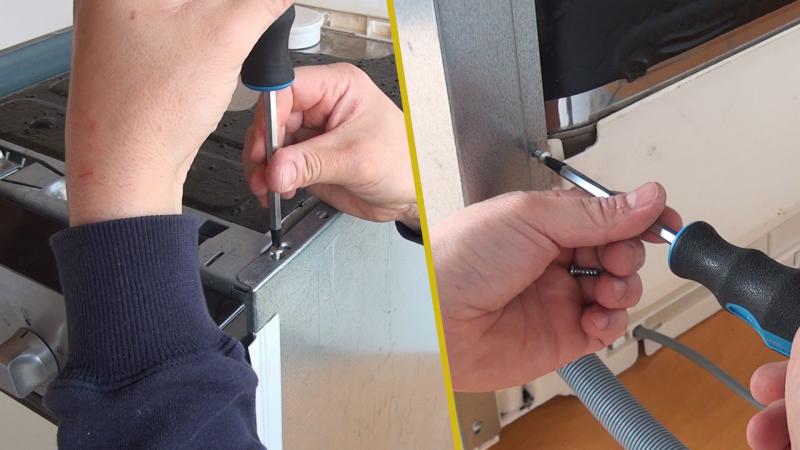 Seitendeckel verschrauben