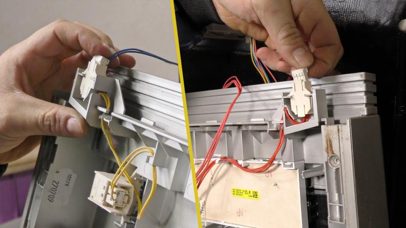 Spülmaschine untere Türdichtung wechseln-Bedienblende anschließen Spülmaschine untere Türdichtung wechseln-Bedienblende anschließen