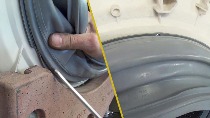 Sitz der neuen Türdichtung kontrollieren