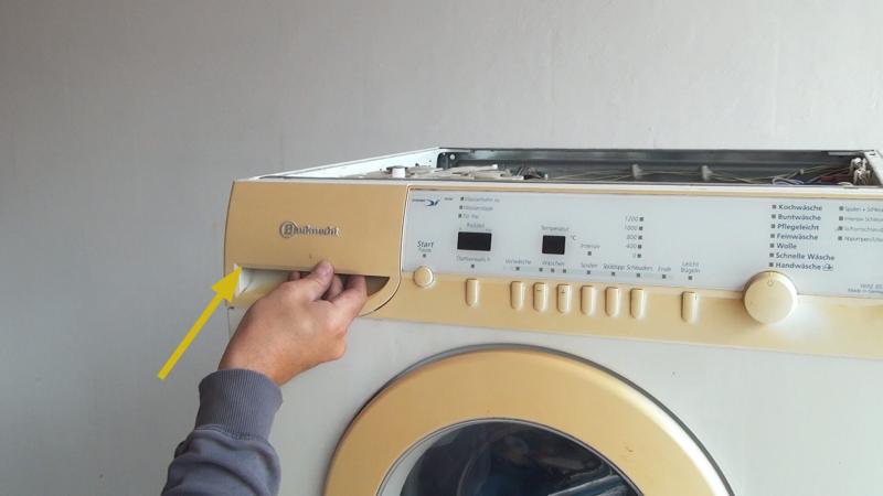 Waschmittellade einsetzen Waschmittellade einsetzen