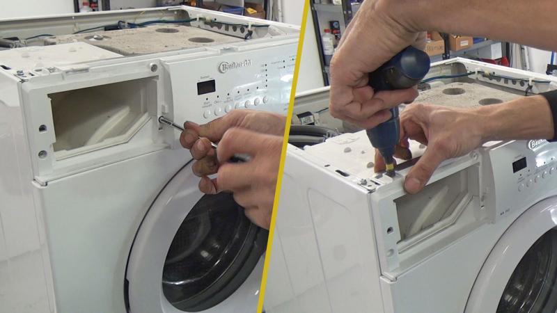 Bedienblende verschrauben