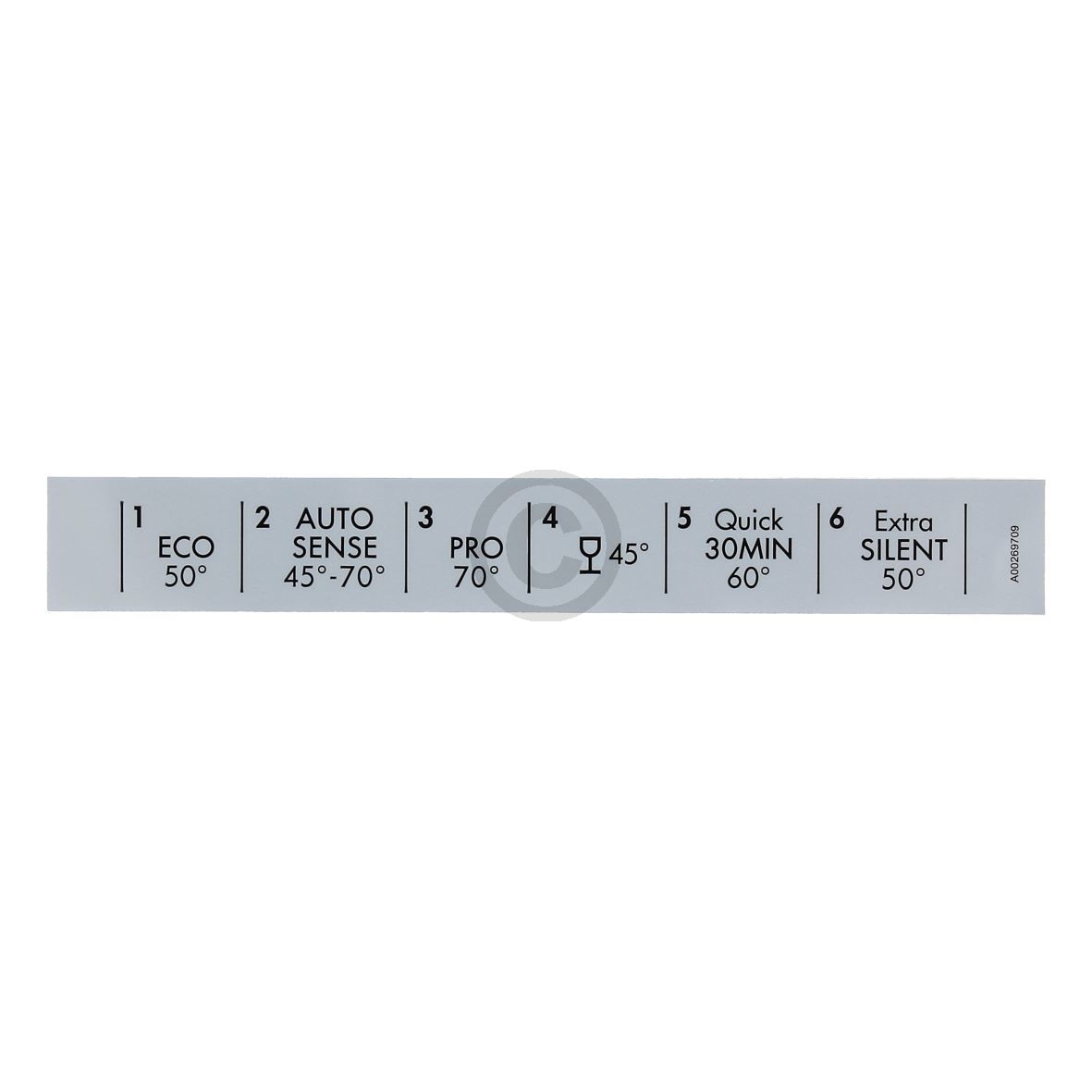 Etikett Electrolux 140002697096 f?r Geschirrsp?ler (140002697096)