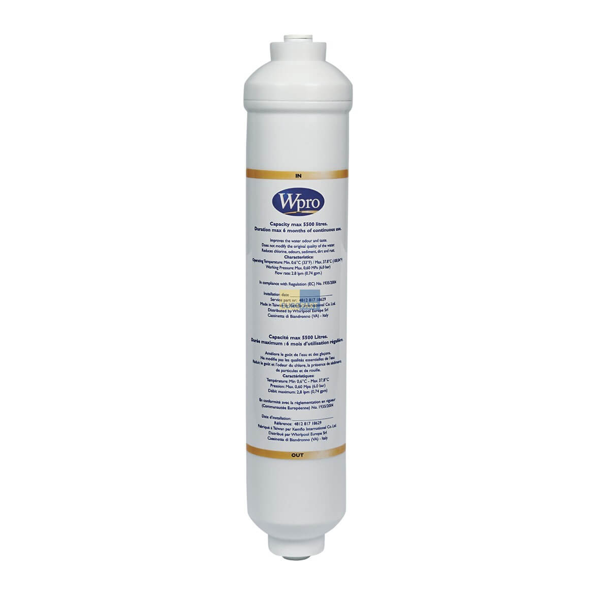 Wasserfilter extern Whirlpool 484000008553 Wpro USC100 f�r K�hlGefrierKombination (EA-484000008553)