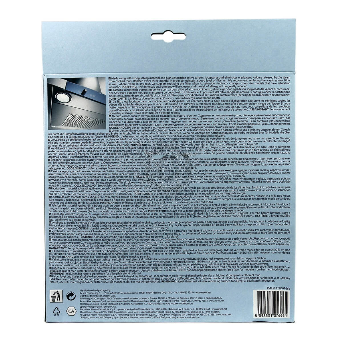 Kohlefilter Wpro  E233 233mm� f�r Dunstabzugshaube (484000008636)