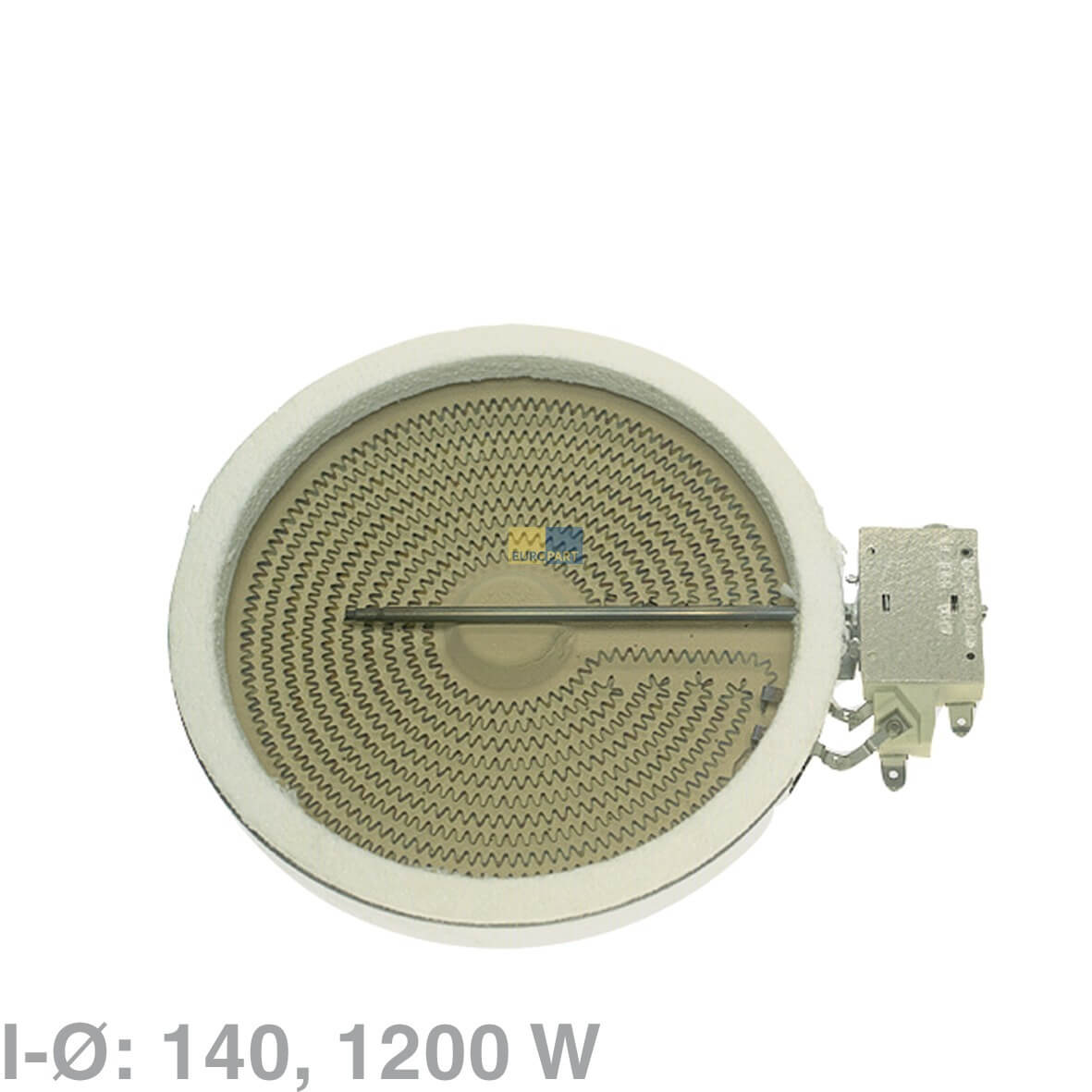 Strahlheizk�rper 140mm� EGO  1200W 230V f�r Kochfeld (10.54111.004)