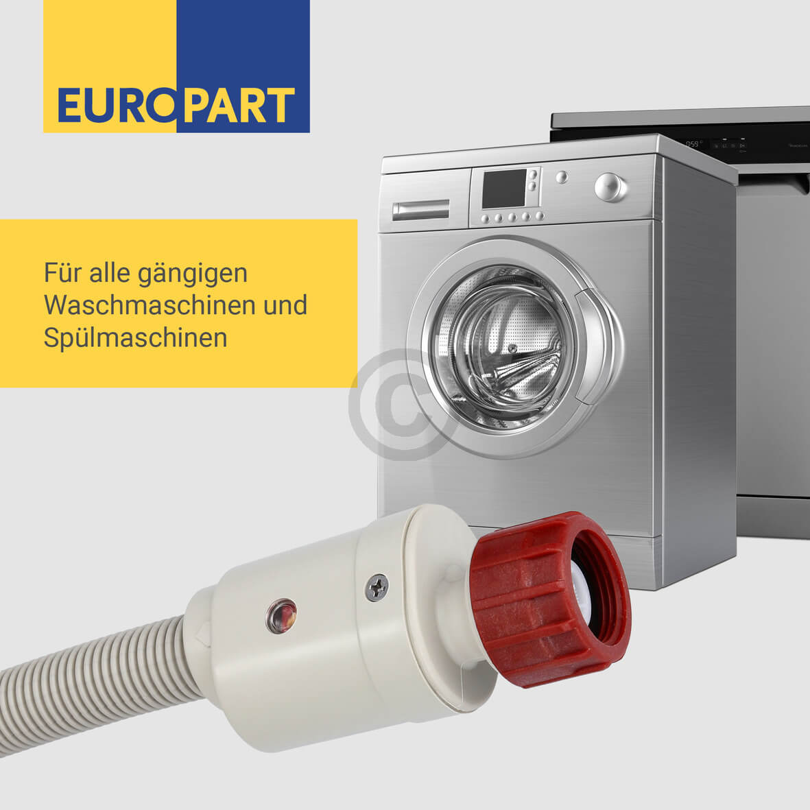 Zulaufschlauch Aquastop 2, 5m 90�C universal f�r Waschmaschine Geschirrsp�ler (10071954)