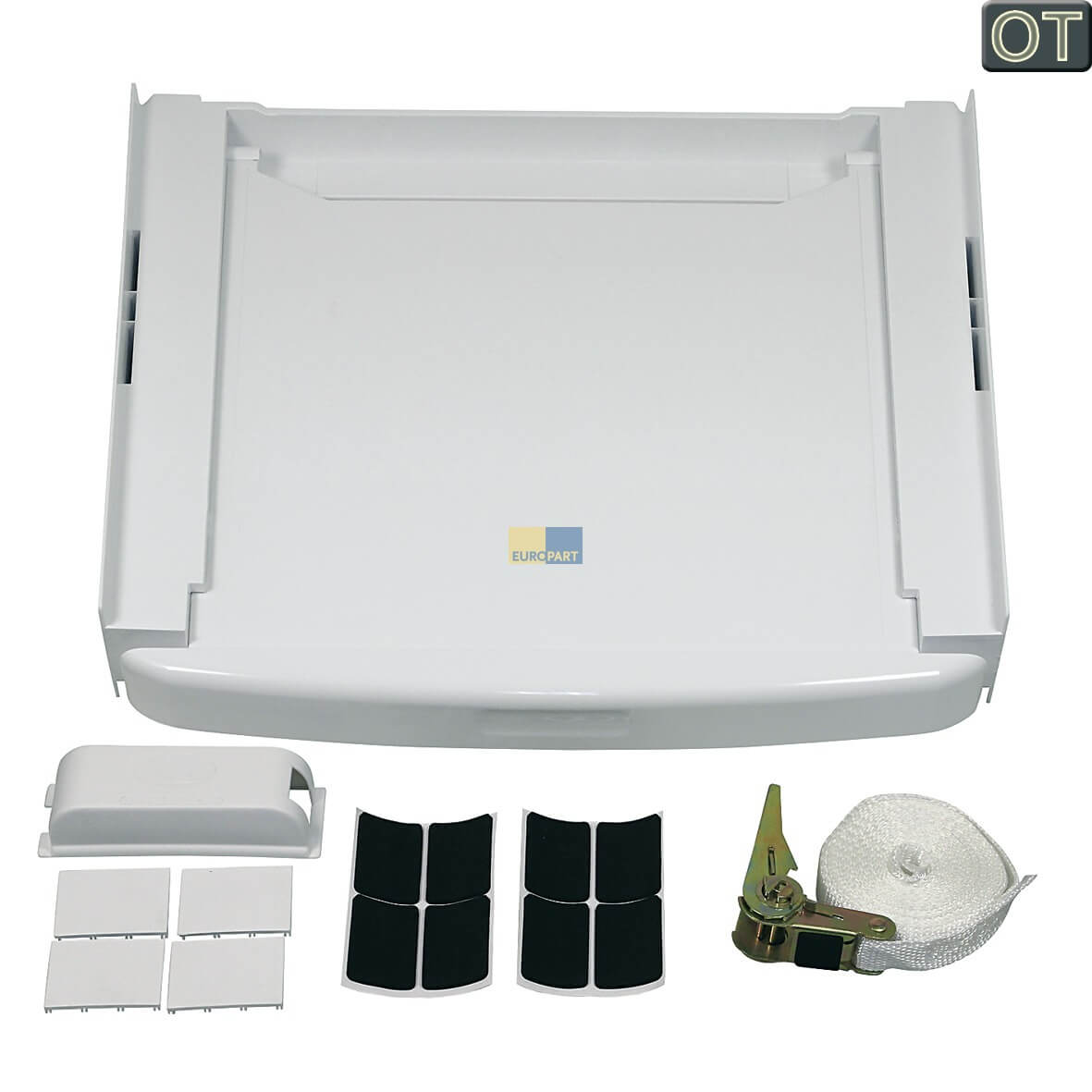 Zwischenbaurahmen mit Arbeitsplatte Wpro SKS101  f�r Waschmaschine Trockner (484000008436)