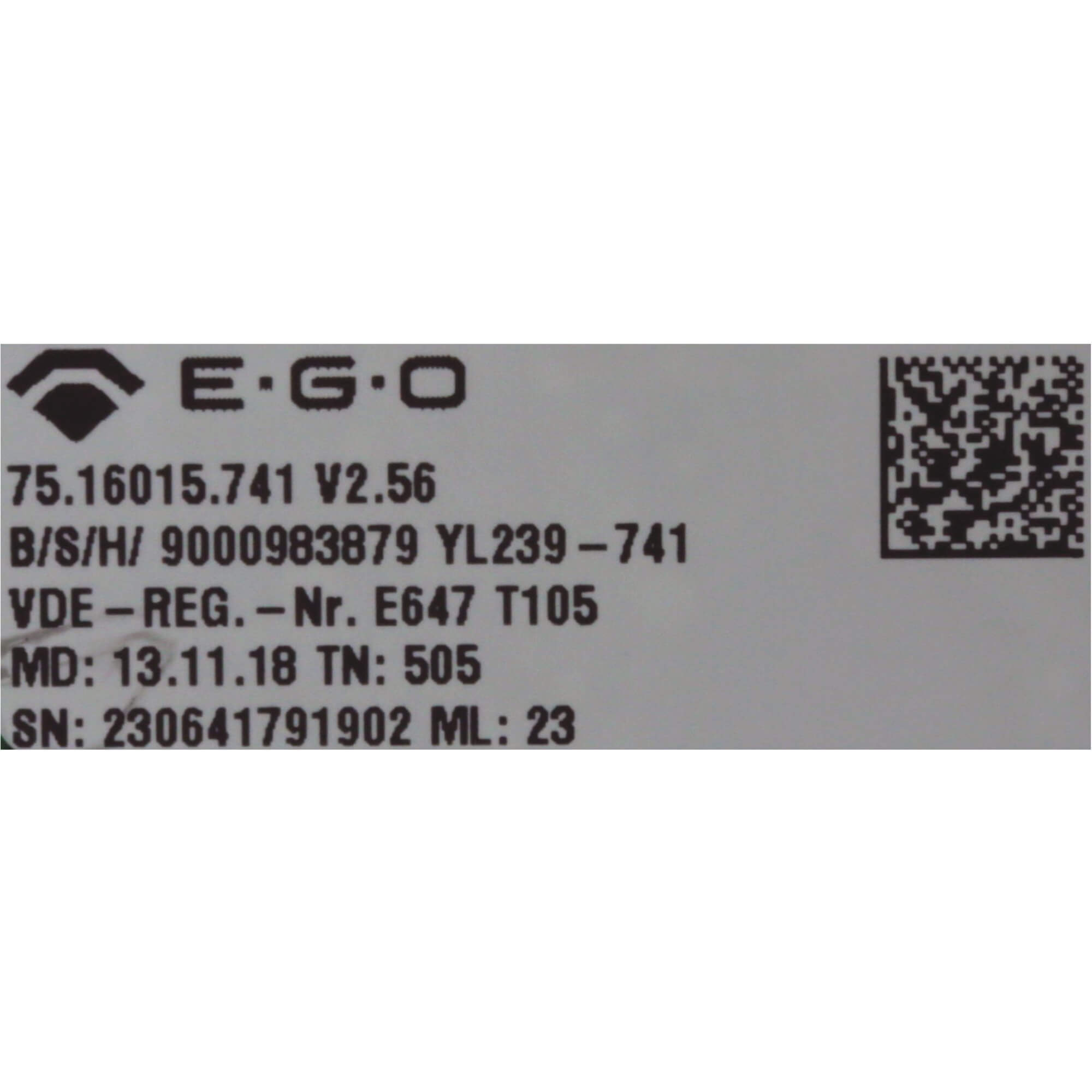 Bedienelektronik unprogrammiert NEFF  EGO 75.16015.741 f�r Induktionskochfeld (BD-11026428)