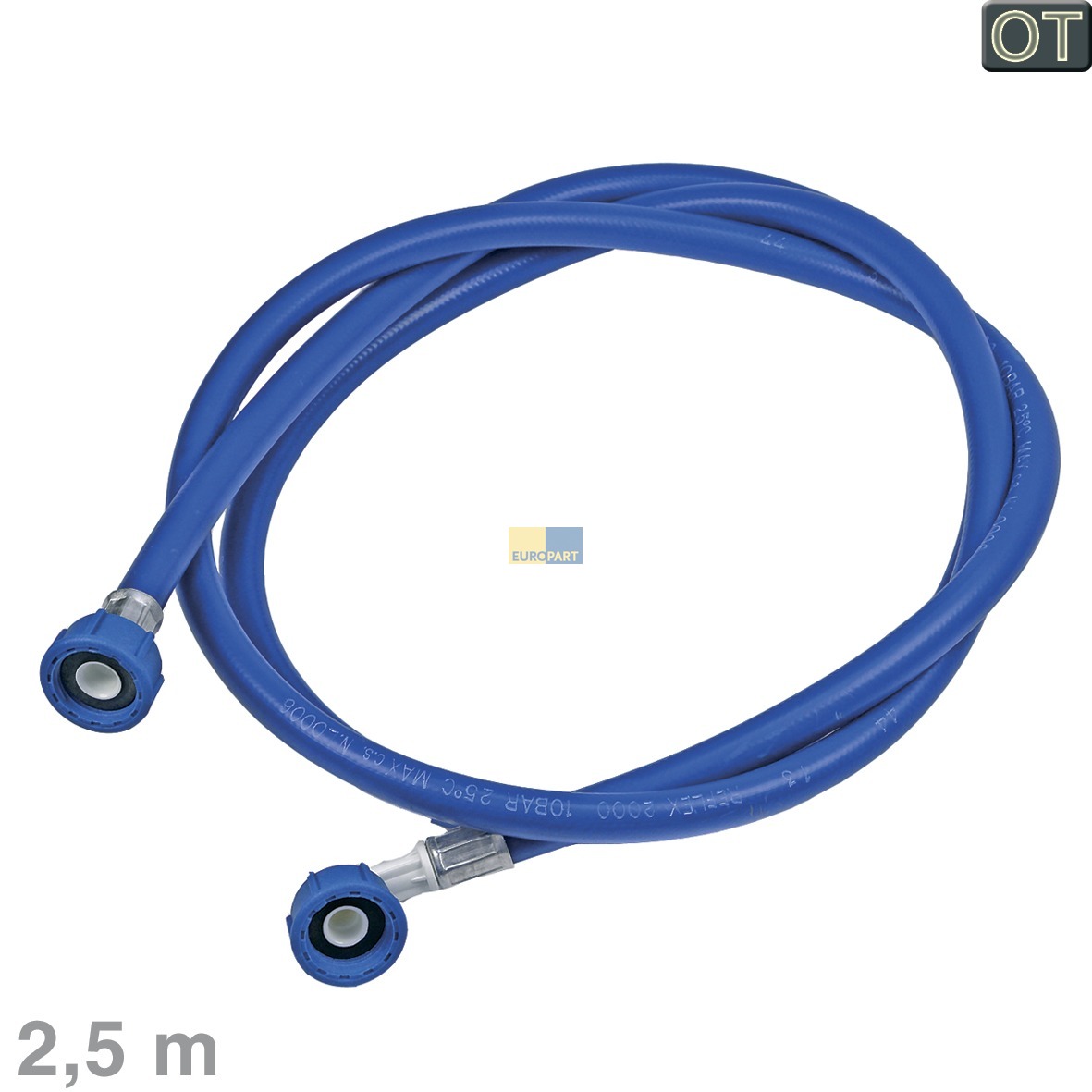 Zulaufschlauch 2, 5m 25�C Electrolux 902979343/8 E2WII250A Classic f�r Waschmaschine Geschirrsp�ler (EA-9029793438)
