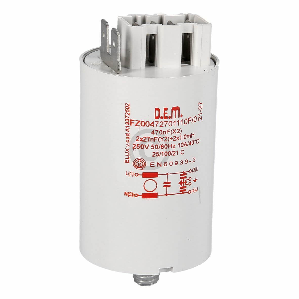 Entst�rfilter 10A AEG 379274000/7 f�r Waschmaschine Waschtrockner (3792740007)