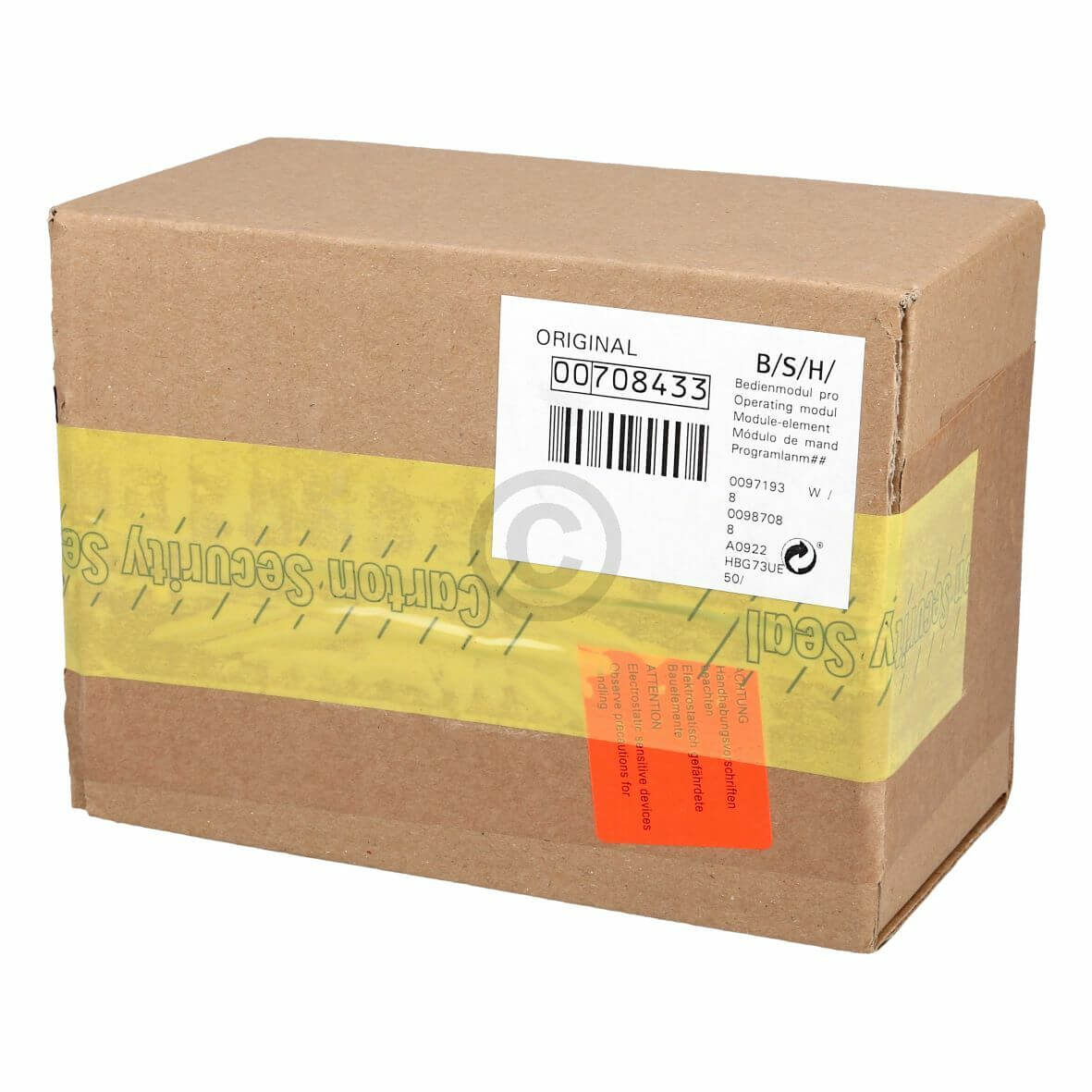 Bedienmodul Anzeige BSH 00708433 f�r Backofen (BD-00708433)