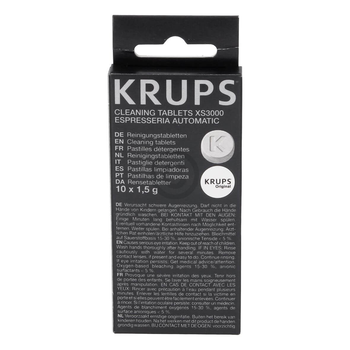 Reinigungstabletten KRUPS  f�r Kaffeemaschine Espressomaschine Kaffeeautomat 10Stk (KD-XS300010)