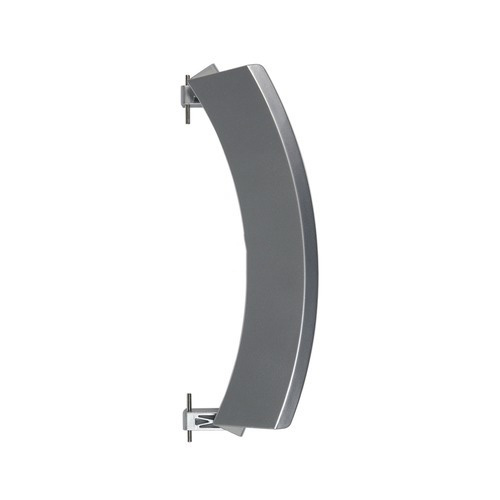 T�rgriff wie BSH 00648581 silber matt mit Achsen f�r Waschmaschine Waschtrockner (KD-10027077)