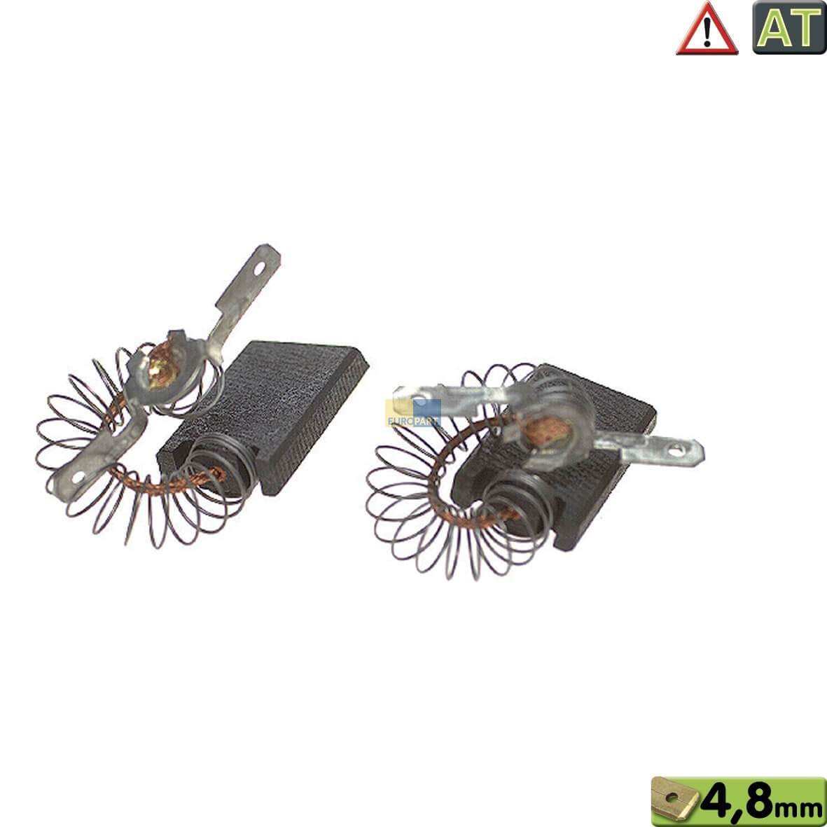 Kohlen 15x5x27mm 4,8mmAMP passend f�r Miele 1689370 f�r Waschmaschine Waschtrockner Mangel (KD-10079315)