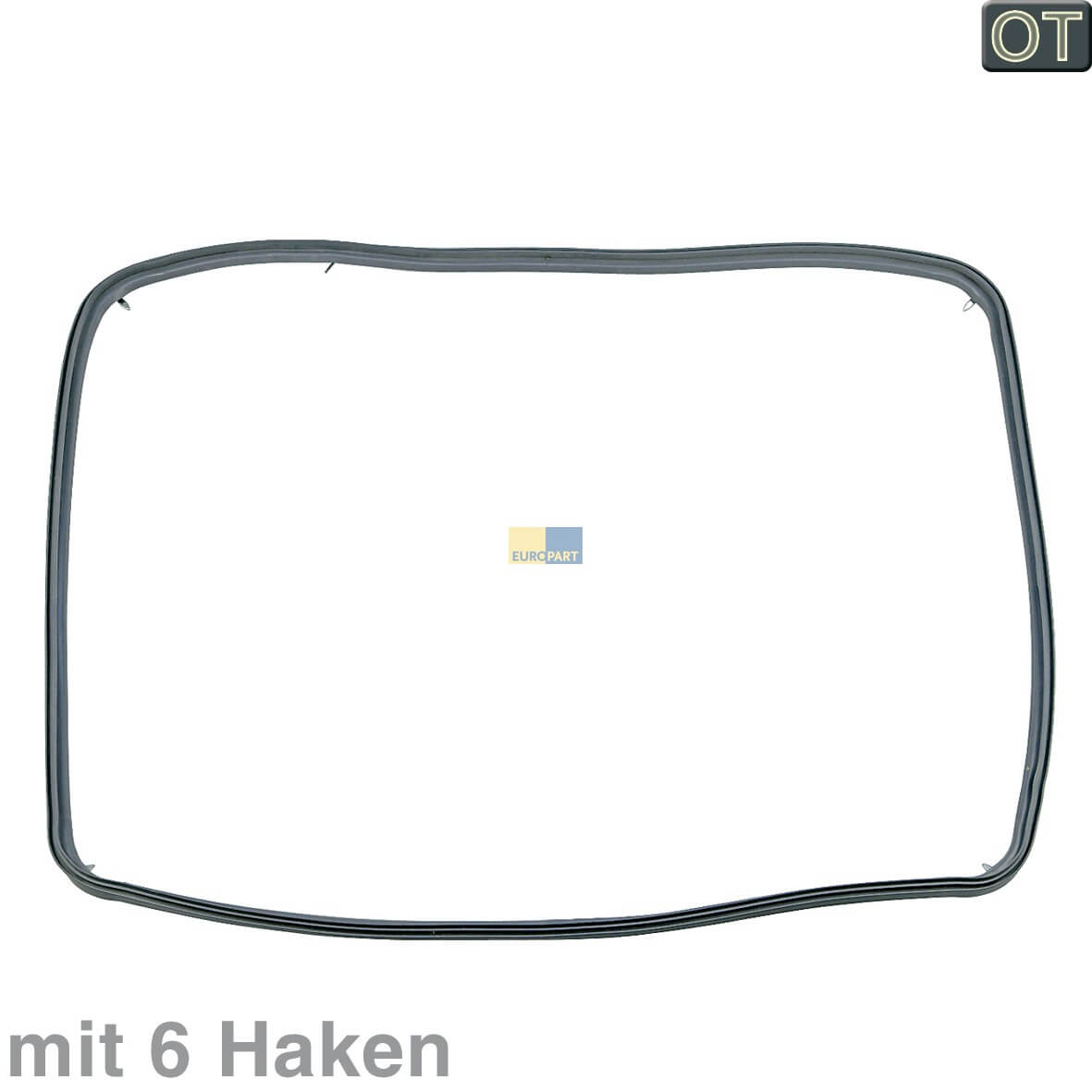 T�rdichtung Bauknecht 481246668911 rundum 6Haken f�r Backofen Herd (KD-481246668911)