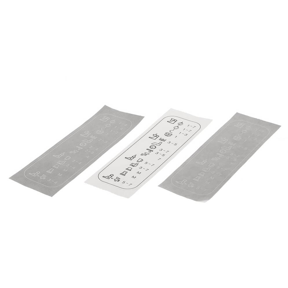 Aufkleber 3St f�r die Antriebspositionen u Arbeitsgeschwindigkeiten (BD-00623323)