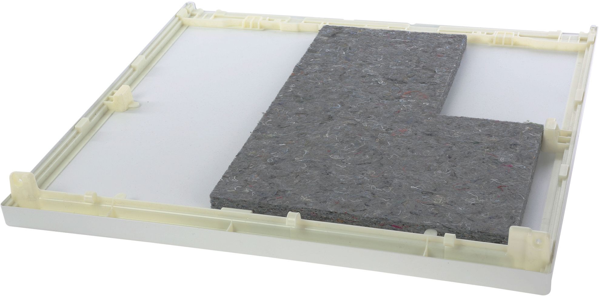 Abdeckplatte Arbeitsplatte mit Isoliermatte (wei�) (BD-00771777)